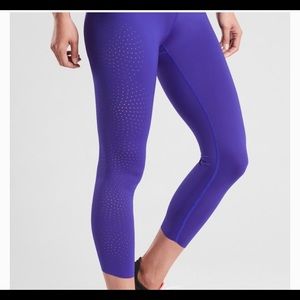 Athleta Velocity Laser Cut capris